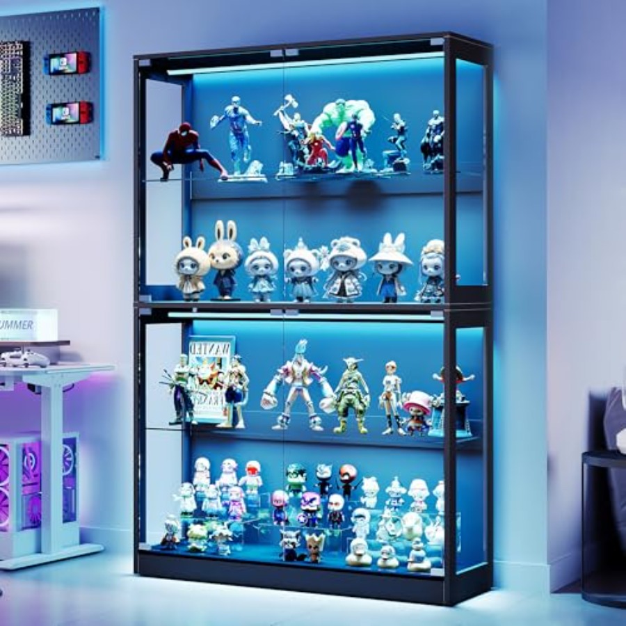 Glass Cabinet Display - 45-inch RGB-displaykast met glazen deuren