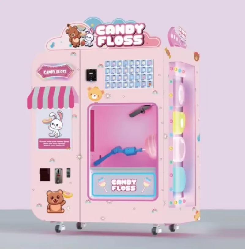 Candy Vending Machine - Commerciële suikerspin-automaat, automatische suikerspinmaker, slimme kiosk