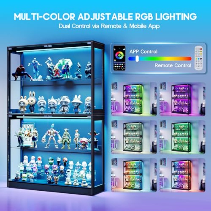 45-inch RGB-displaykast met gl - Glass Cabinet Display recensie en prijs
