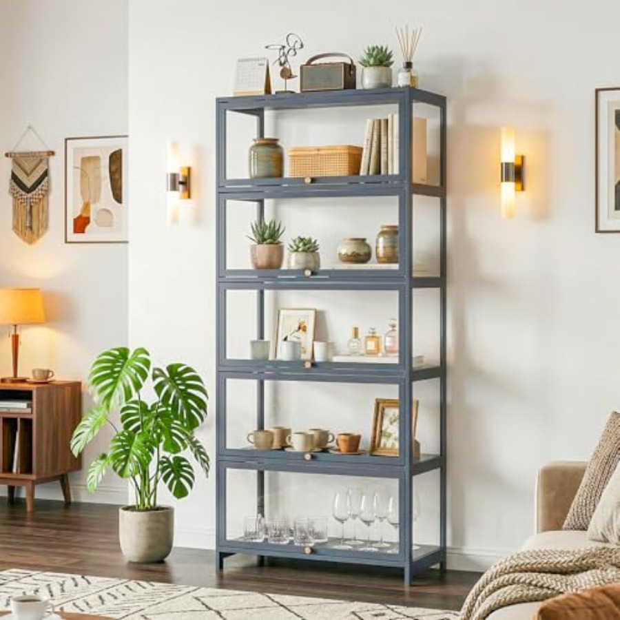 5-laags vitrinekast met acryld - Glass Cabinet Display recensie en prijs