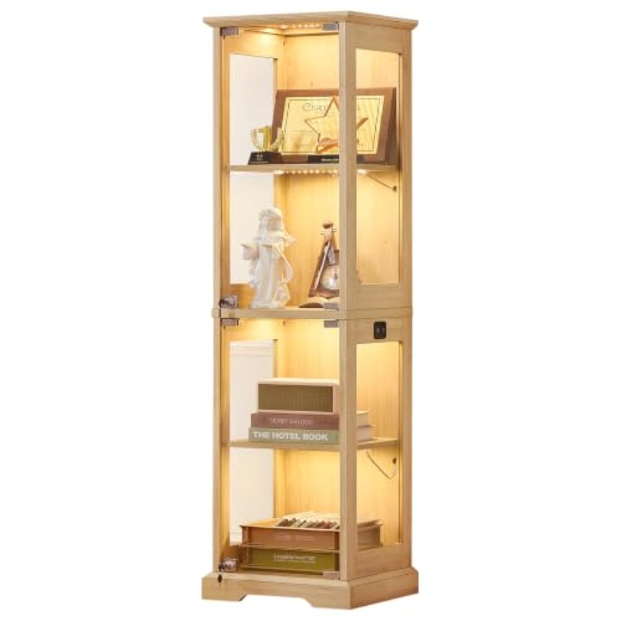 Boerderijstijl smalle glazen v - Glass Cabinet Display recensie en prijs