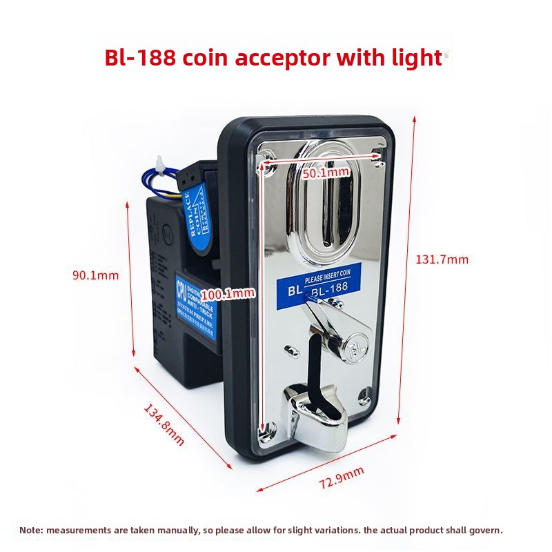 BL188 Muntaccepter met lichtge - Coin Operated Kiddie Ride recensie en prijs