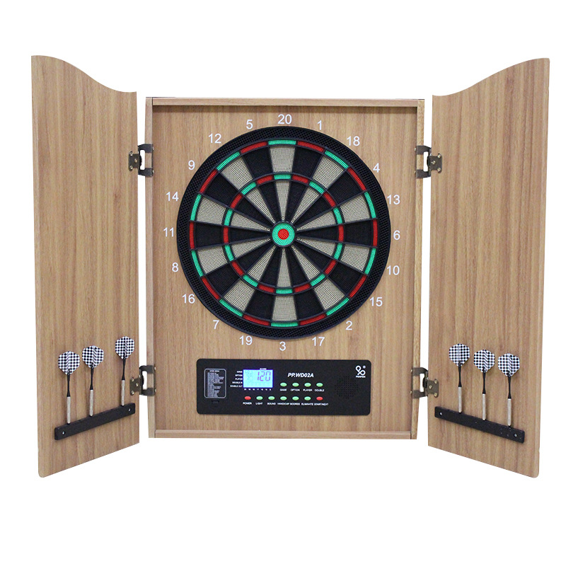Luxe houten elektronisch dartb - Electronic Dartboard Cabinet recensie en prijs