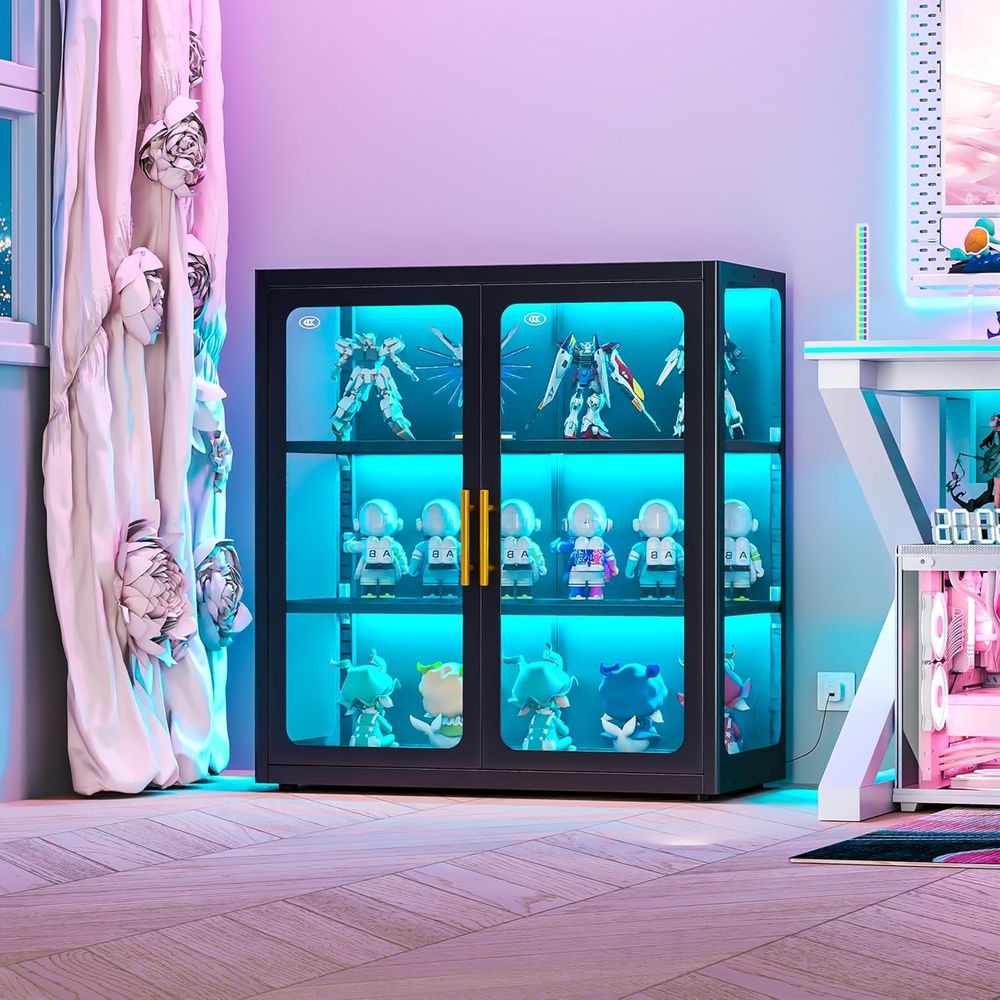 34 cm hoge glazen vitrinekast  - Glass Cabinet Display recensie en prijs